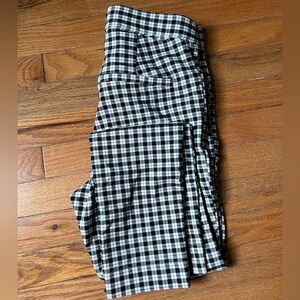 Hollister Black and White Checkered Pants